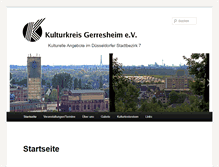 Tablet Screenshot of kulturkreis-gerresheim.de